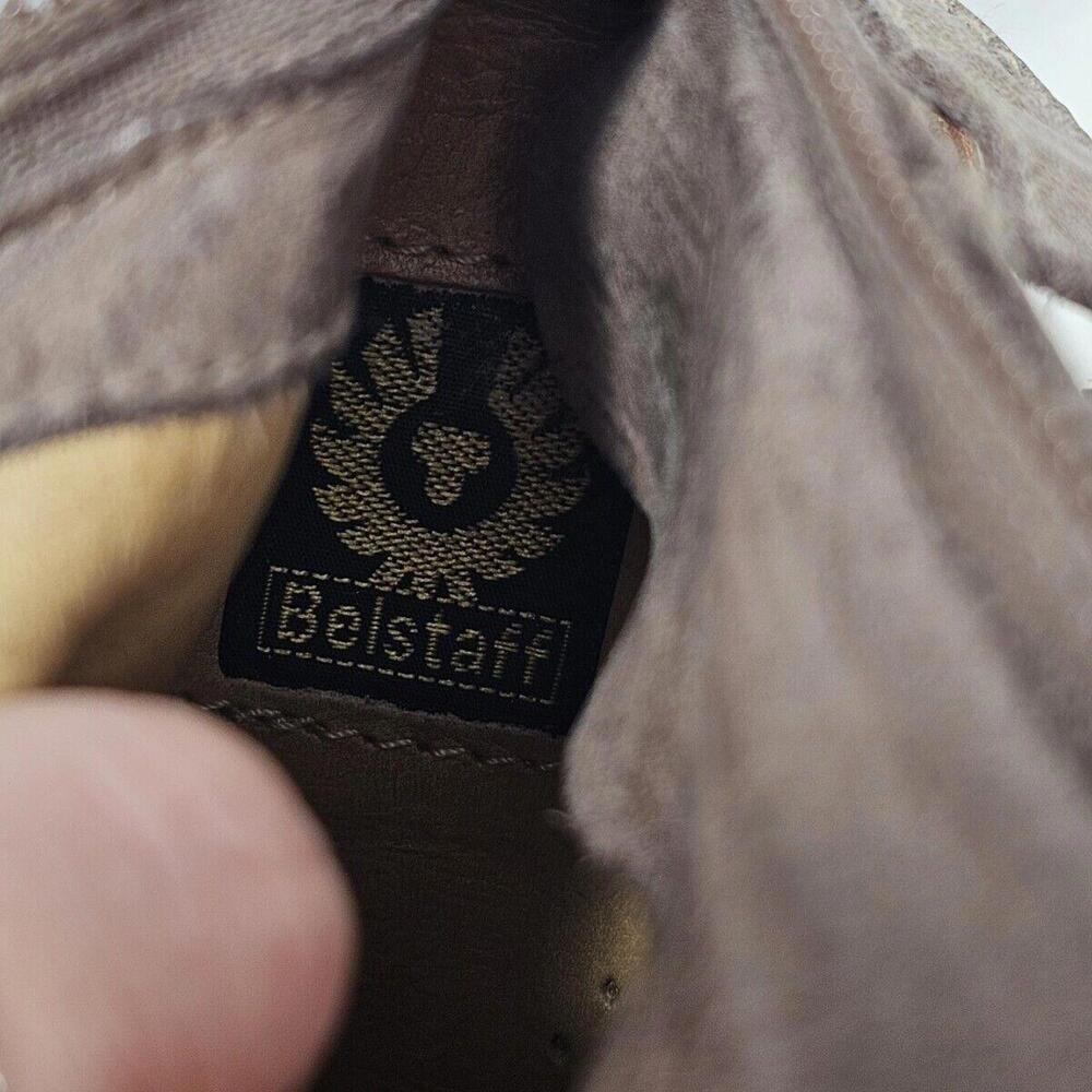 Belstaff Trialmaster 1955 Low Heel Leather Biker Boots Brown Womans EU 37 US 6.5 - Picture 11 of 14